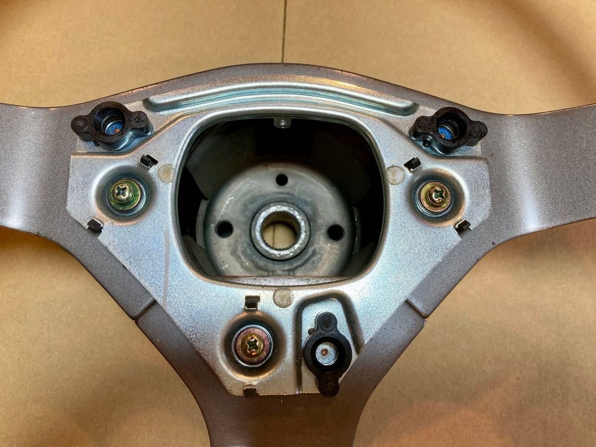 AE86 純正 ステアリング ハンドル レザー 革巻 前期 APEX レビン