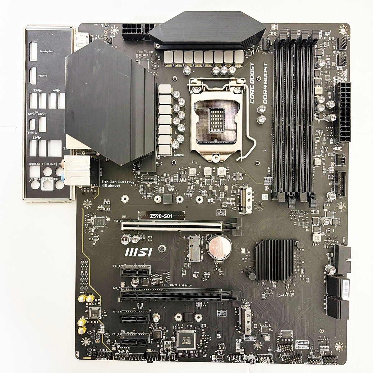 MSI Z590-S01 intel 第10/11世代 Win11対応 Win/CPUクーラー付