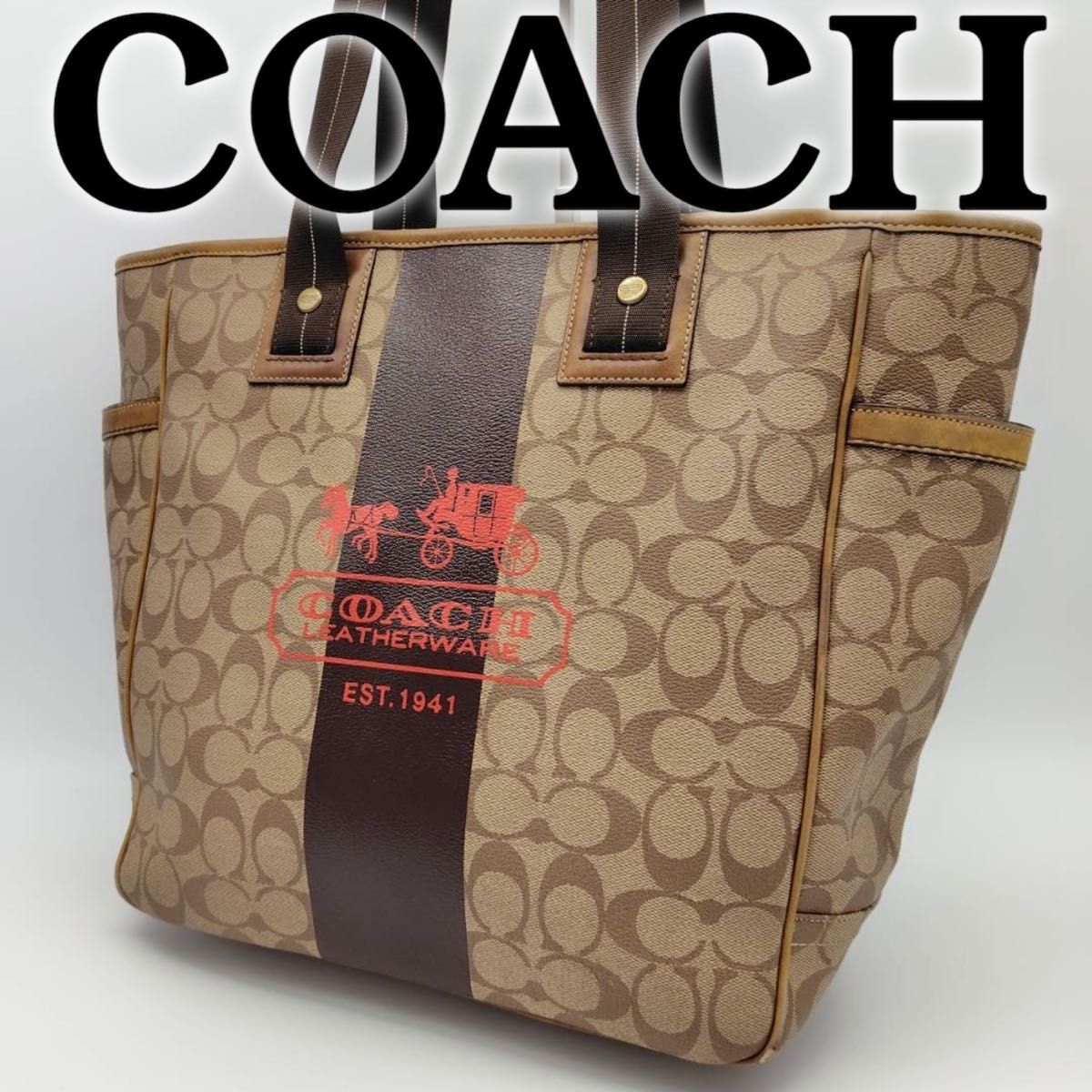 COACH コーチ トートバッグ シグネチャー 70074｜Yahoo!フリマ（旧