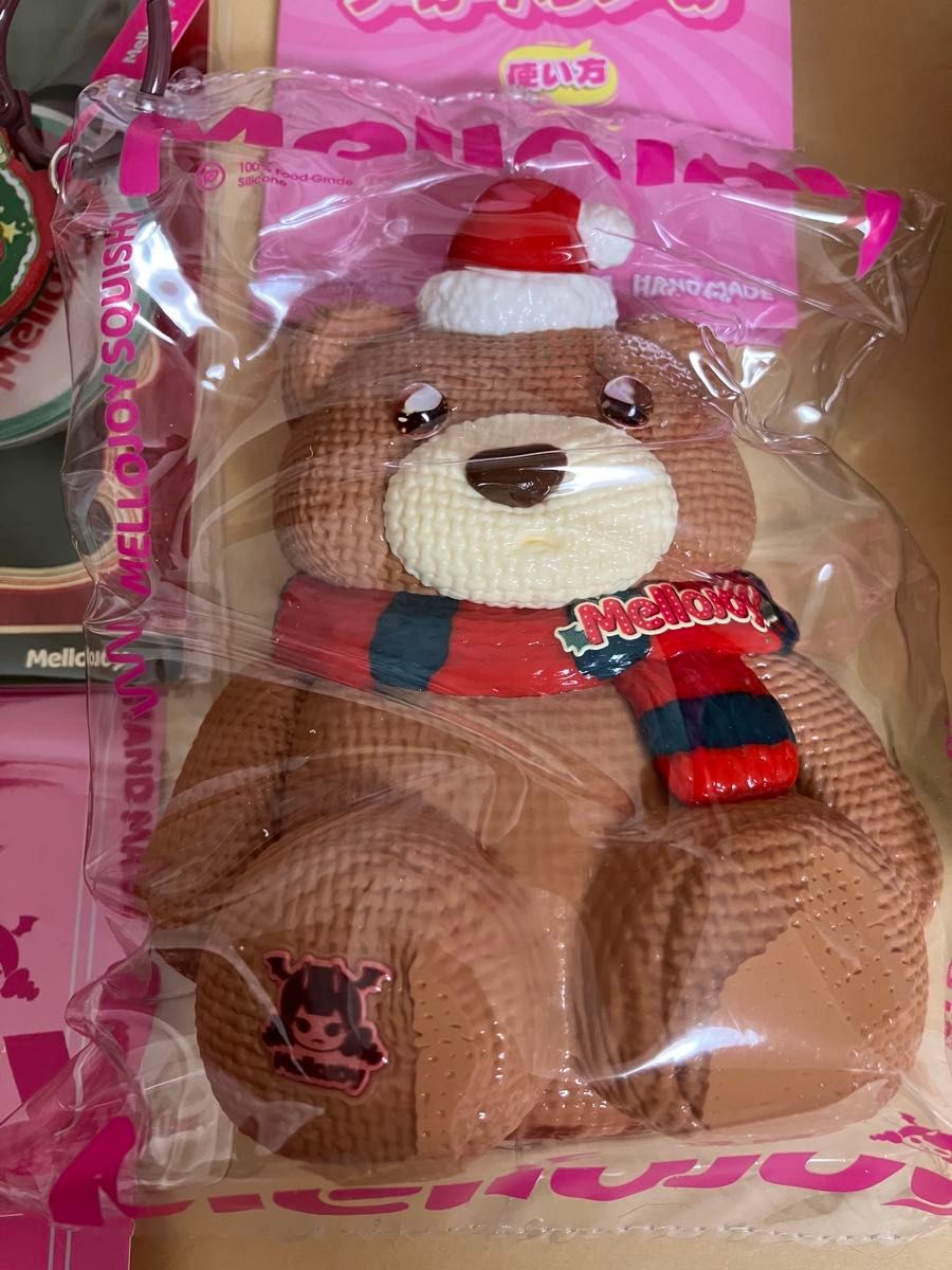 mellojoy クリスマス相棒 彼氏 スクイーズ クマ 熊 茶｜Yahoo!フリマ