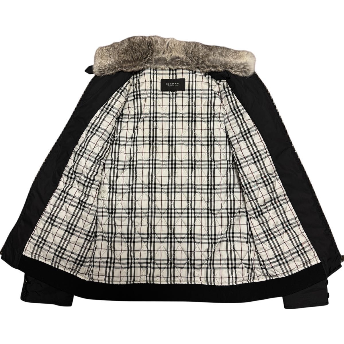 BURBERY BLACK LABEL バーバリーブラックレーベル RABBIT FUR