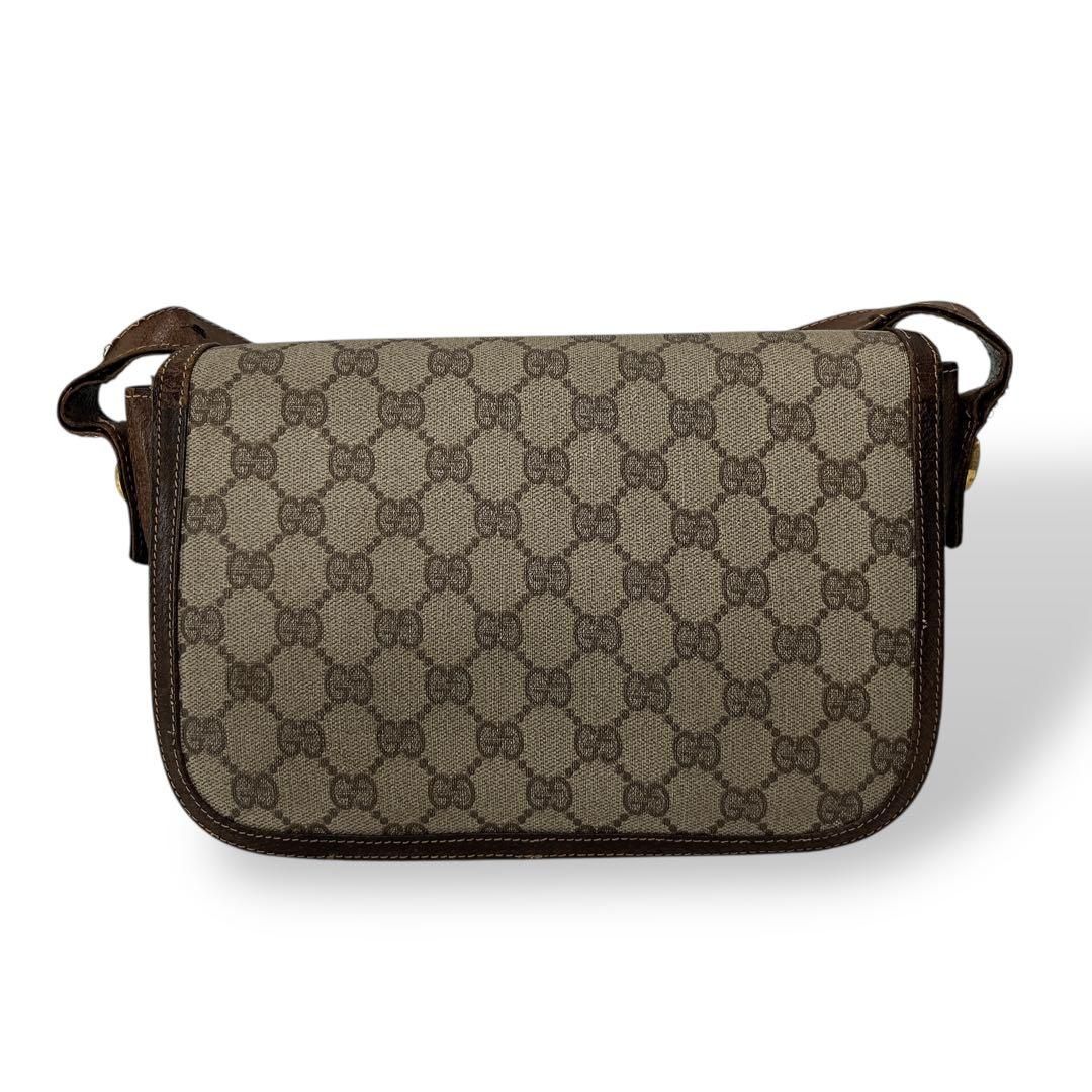 オールドグッチ ショルダーバッグ GGスプリーム Gロゴ ベージュ PVC