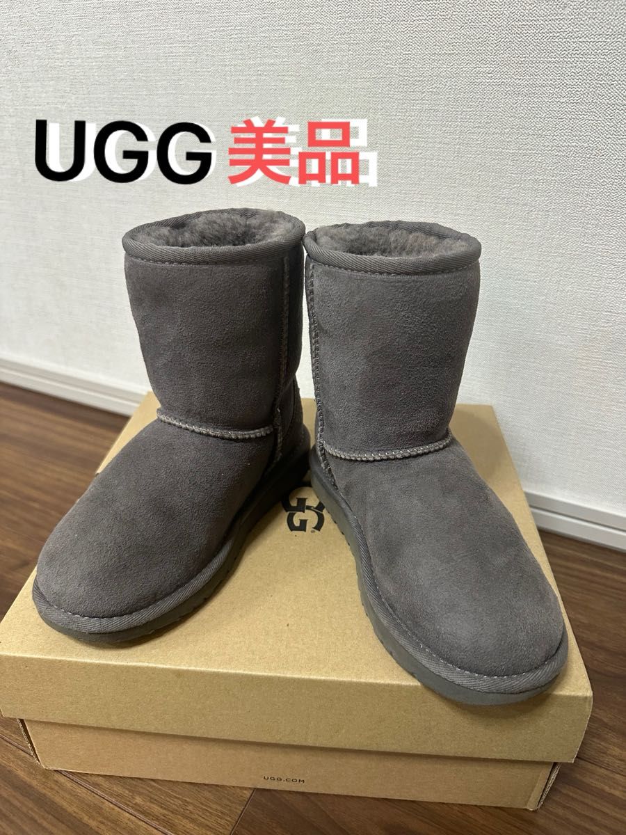 UGG ムートンブーツ アグ グレー ショートブーツ CLASSIC SHORT ブーツ