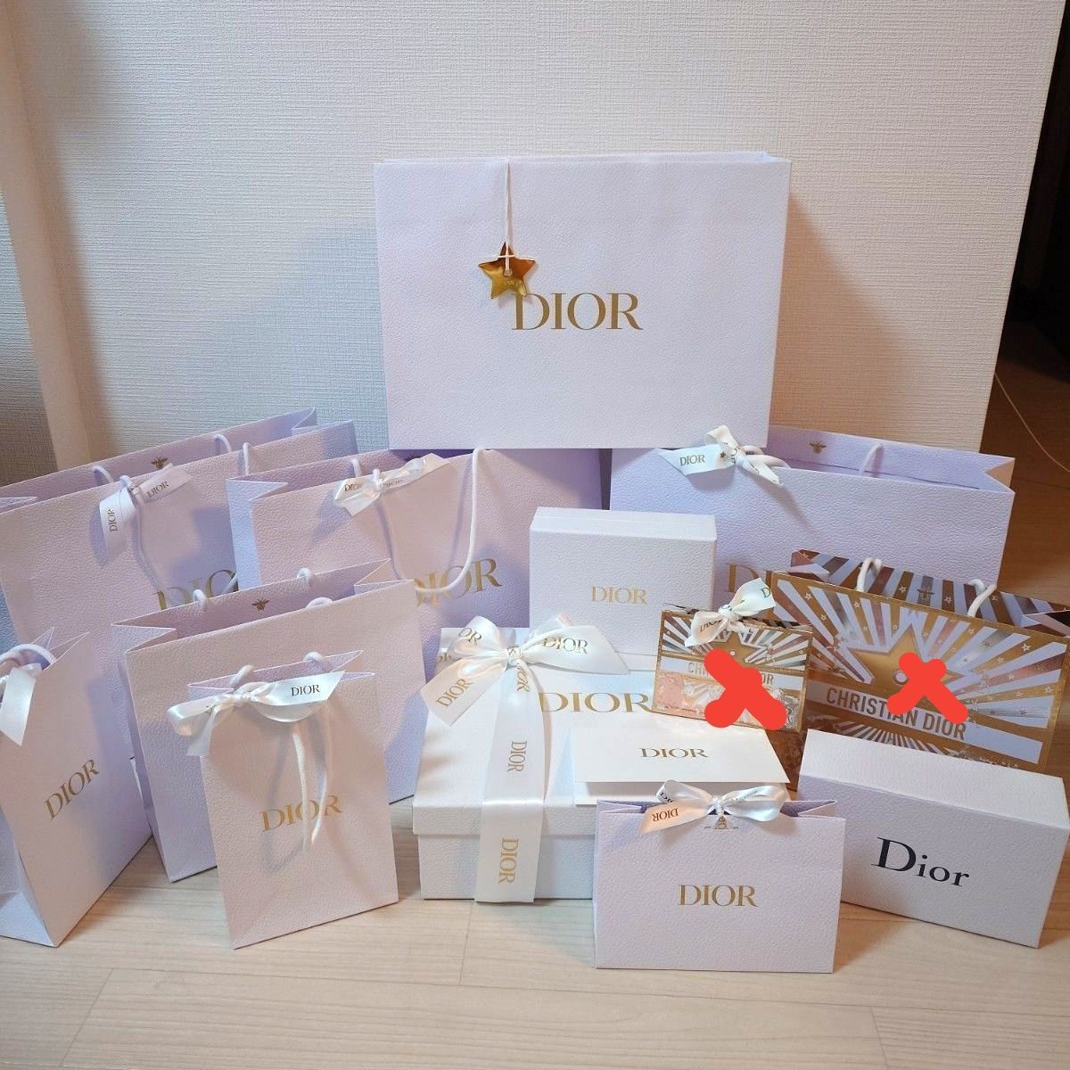 ディオール まとめ売り 空箱 ショッパー ギフト ギフトセット SNS