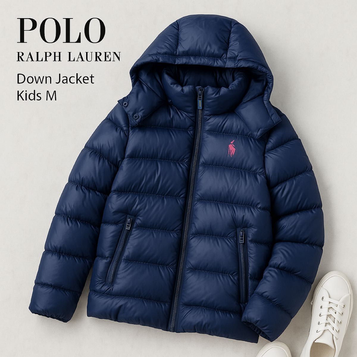 超美品 POLO RALPH LAUREN ポロラルフローレン ダウンジャケット M 140