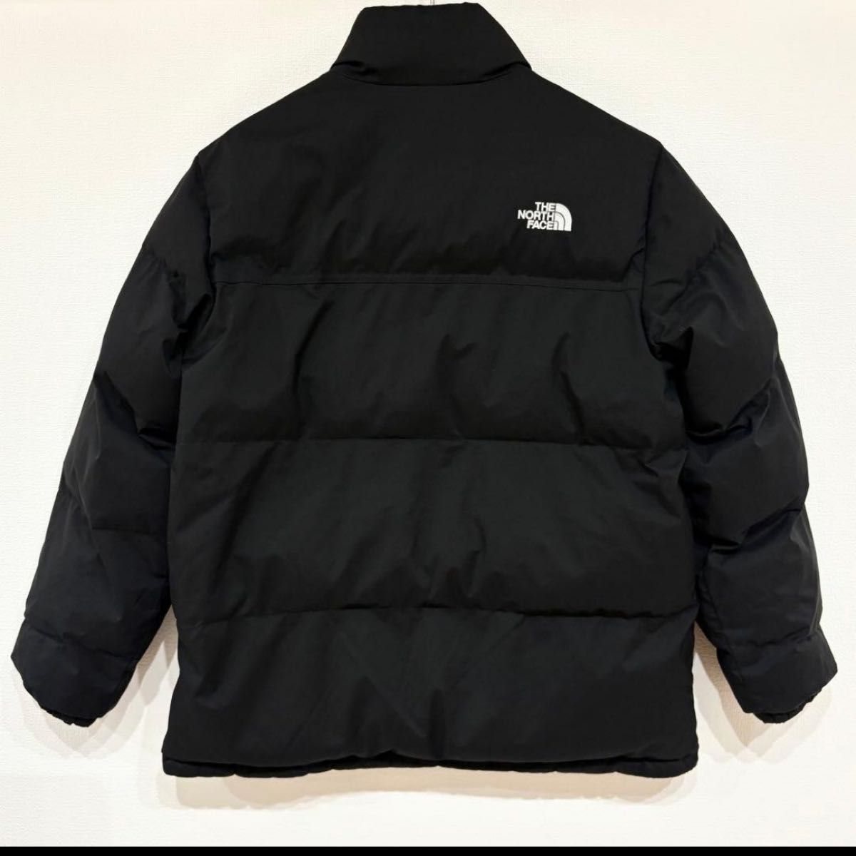 美品 ノースフェイス リバーシブル ダウン 黒 160 THE NORTH FACE