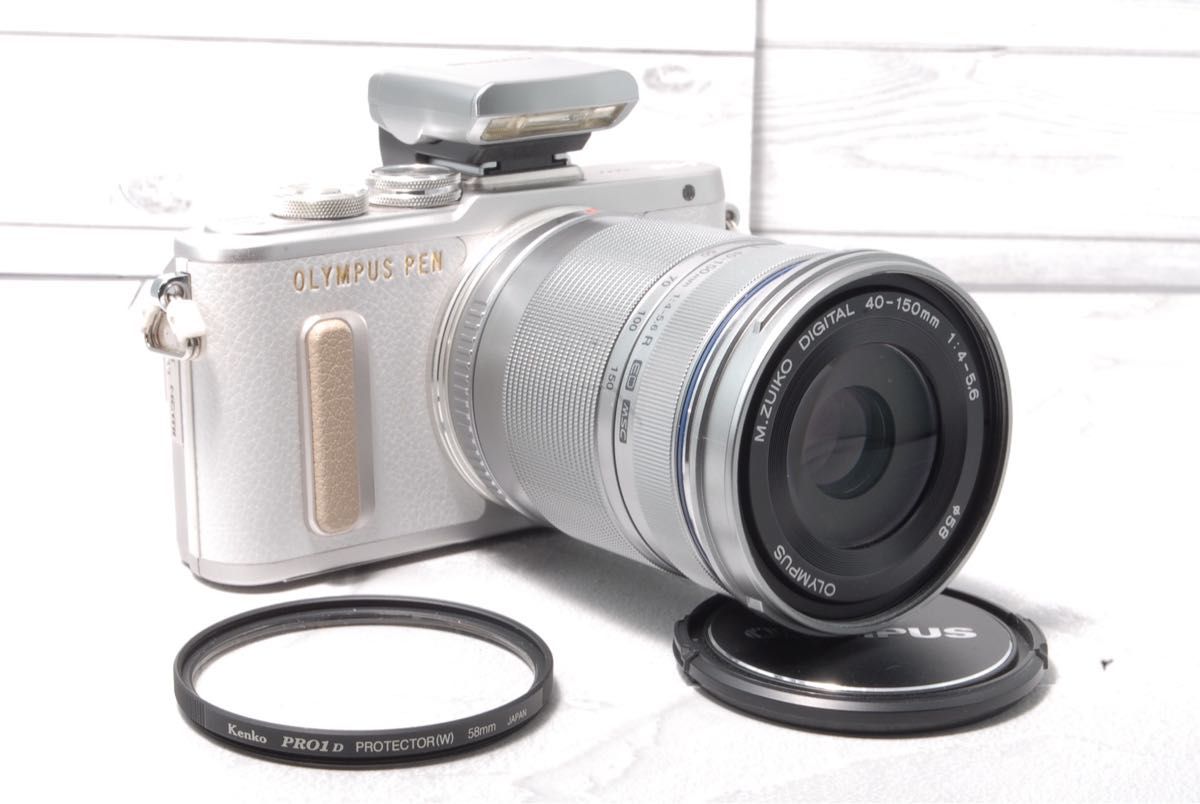 オリンパス E-PL8 望遠レンズキット Wi-Fiでスマホ転送できる 美品