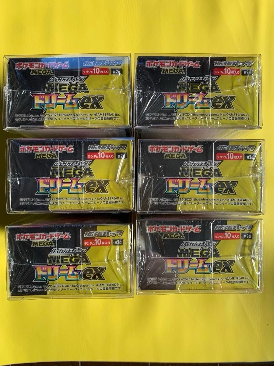 メガドリームex 6BOX シュリンク付き未開封新品 ポケモンカードゲーム