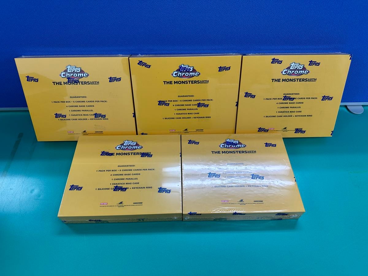 2025 Topps Chrome ラブブ 5box 新品未開封シュリンク付き｜Yahoo