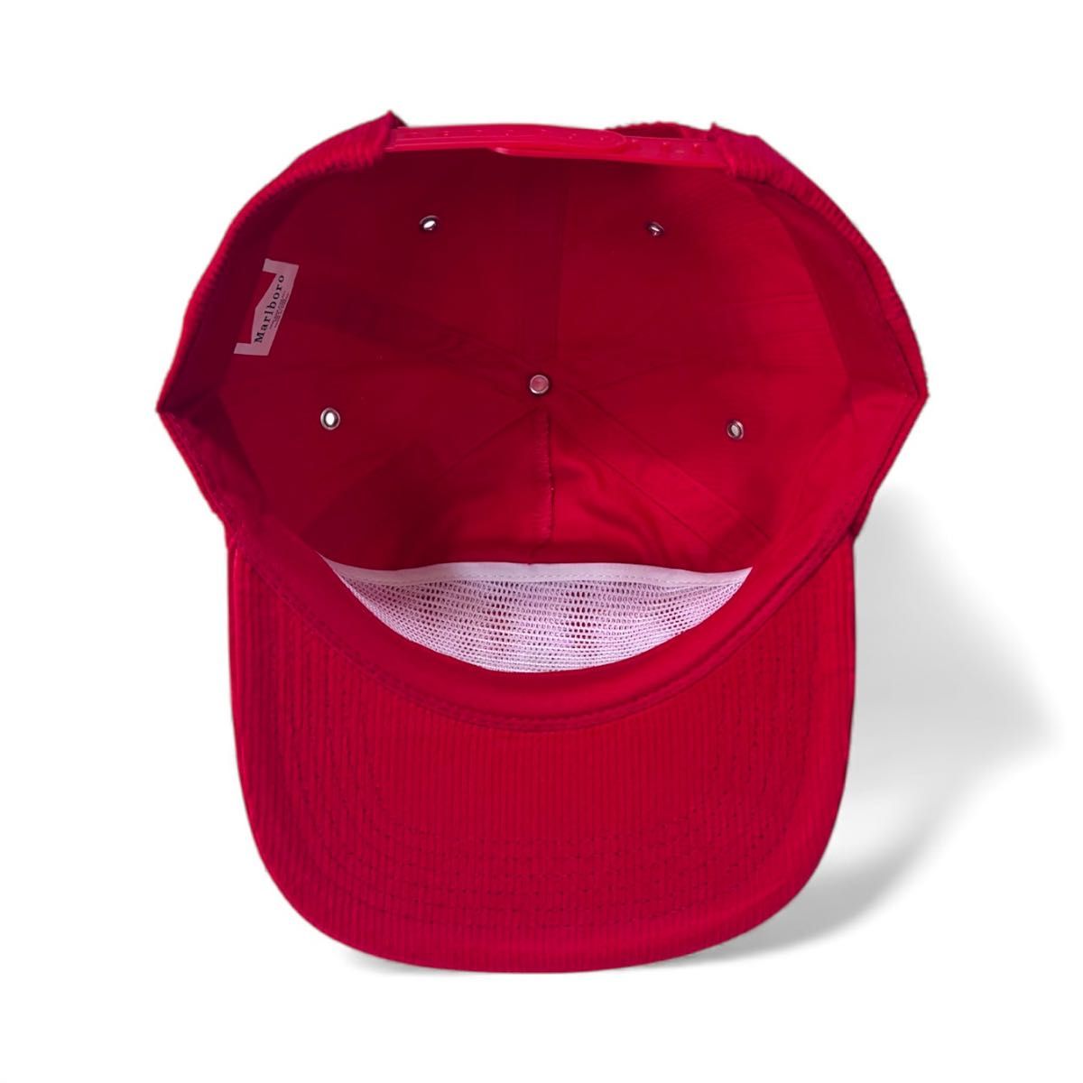 Marlboro マルボロ コーデュロイキャップ CAP 刺繍ロゴ アイレット