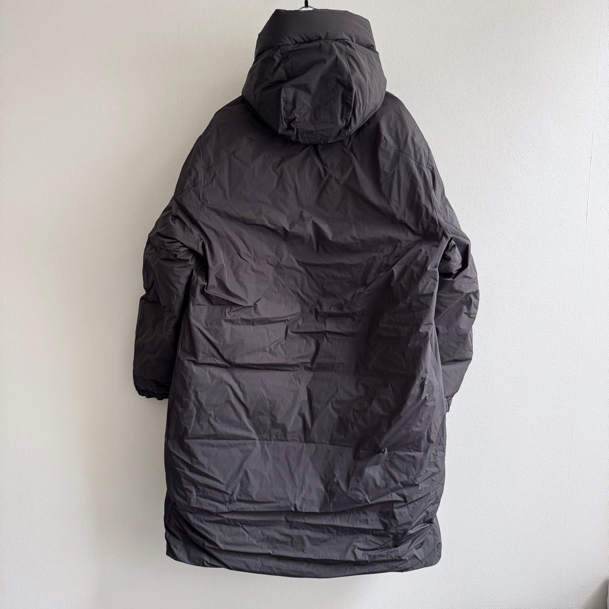 希少 MUJI Labo 紳士 フード付きダウンコート ブラック L 24aw