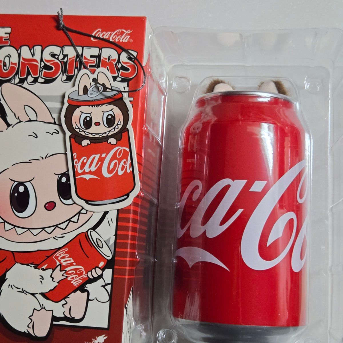 ラブブ LABUBU コカコーラ Coca-Cola ぬいぐるみペンダント