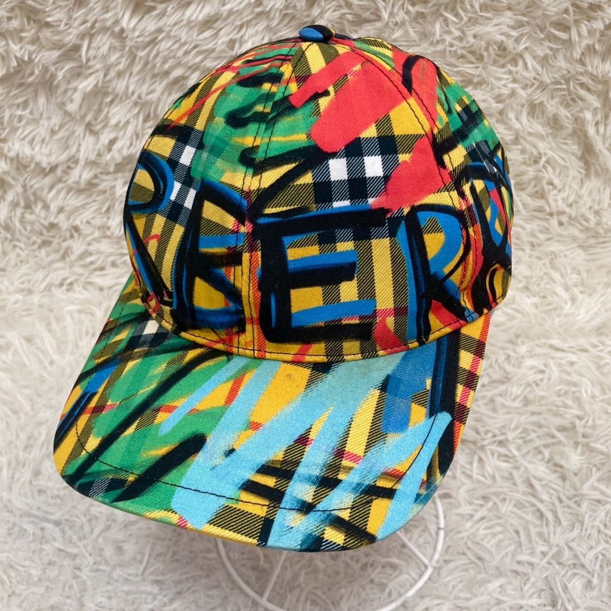 Burberry ベースボールキャップ マルチカラー S ロゴ｜Yahoo!フリマ