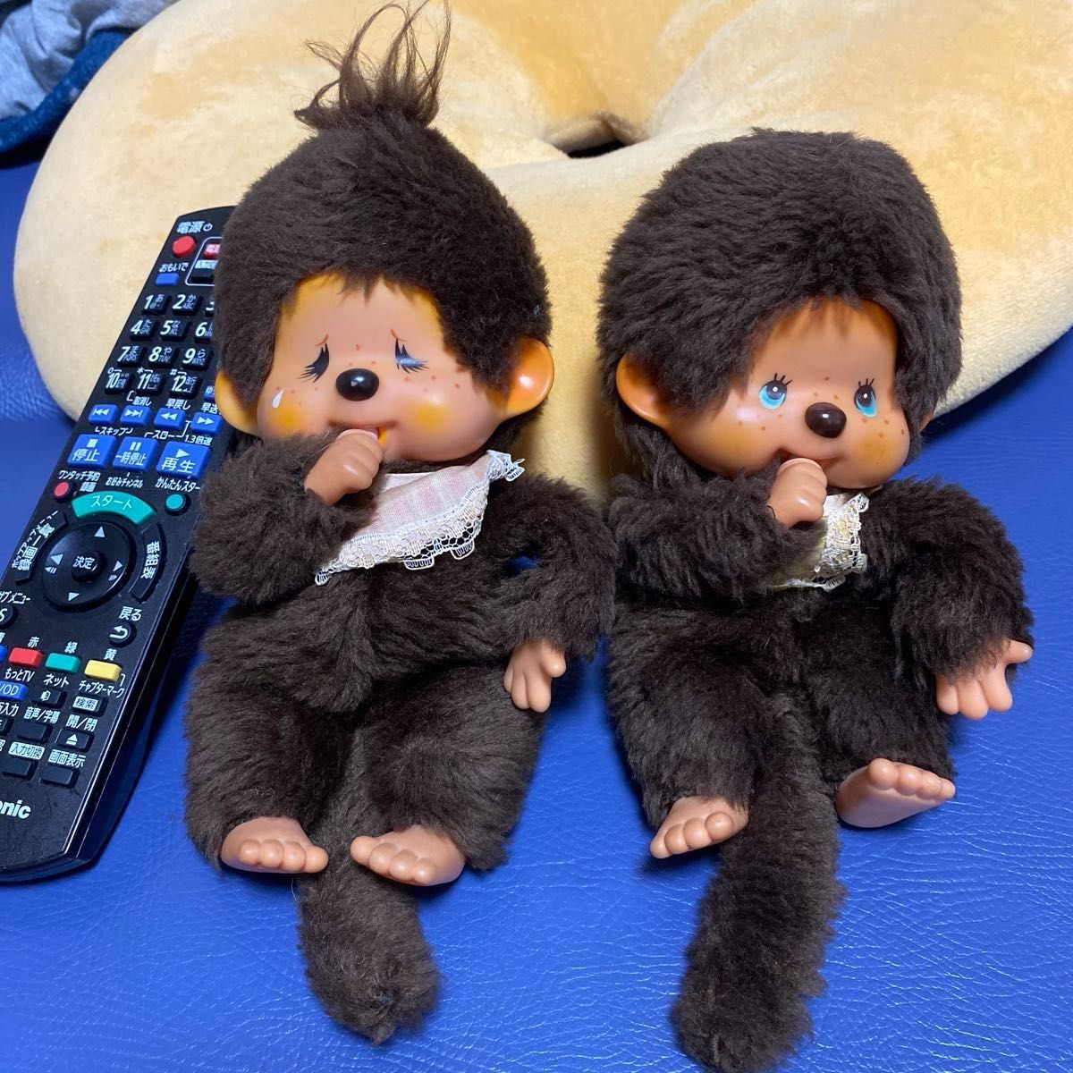 レトロ ヴィンテージ 初代モンチッチー 2点セット ブルーアイ カタカナ