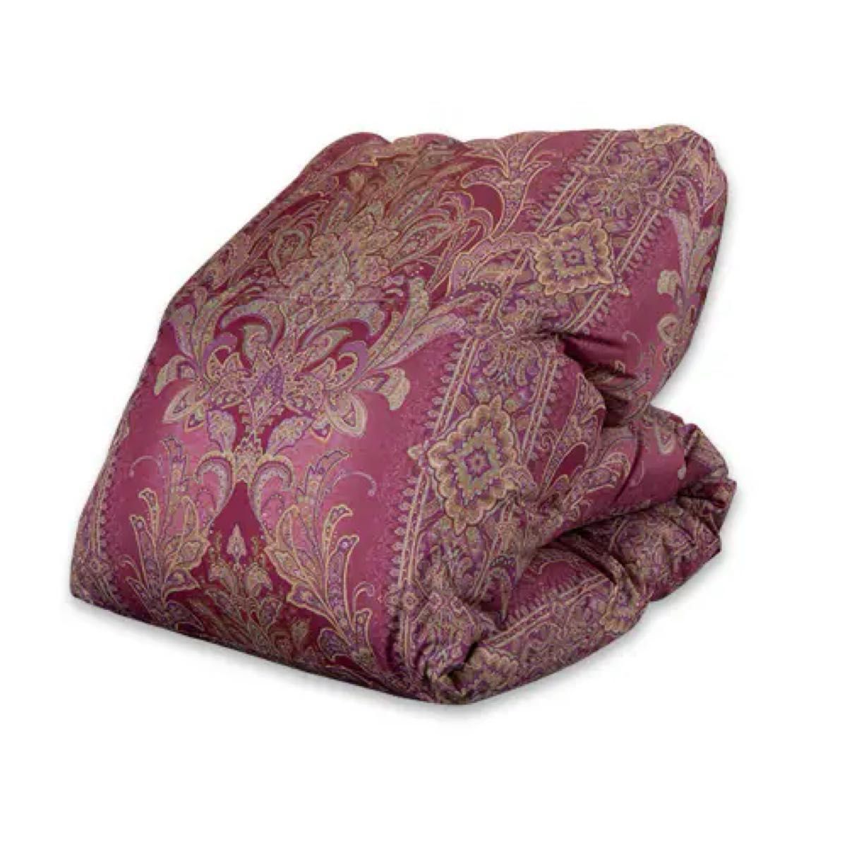 モリリン エクセルラベル羽毛布団 シングル ワインレッド シングル