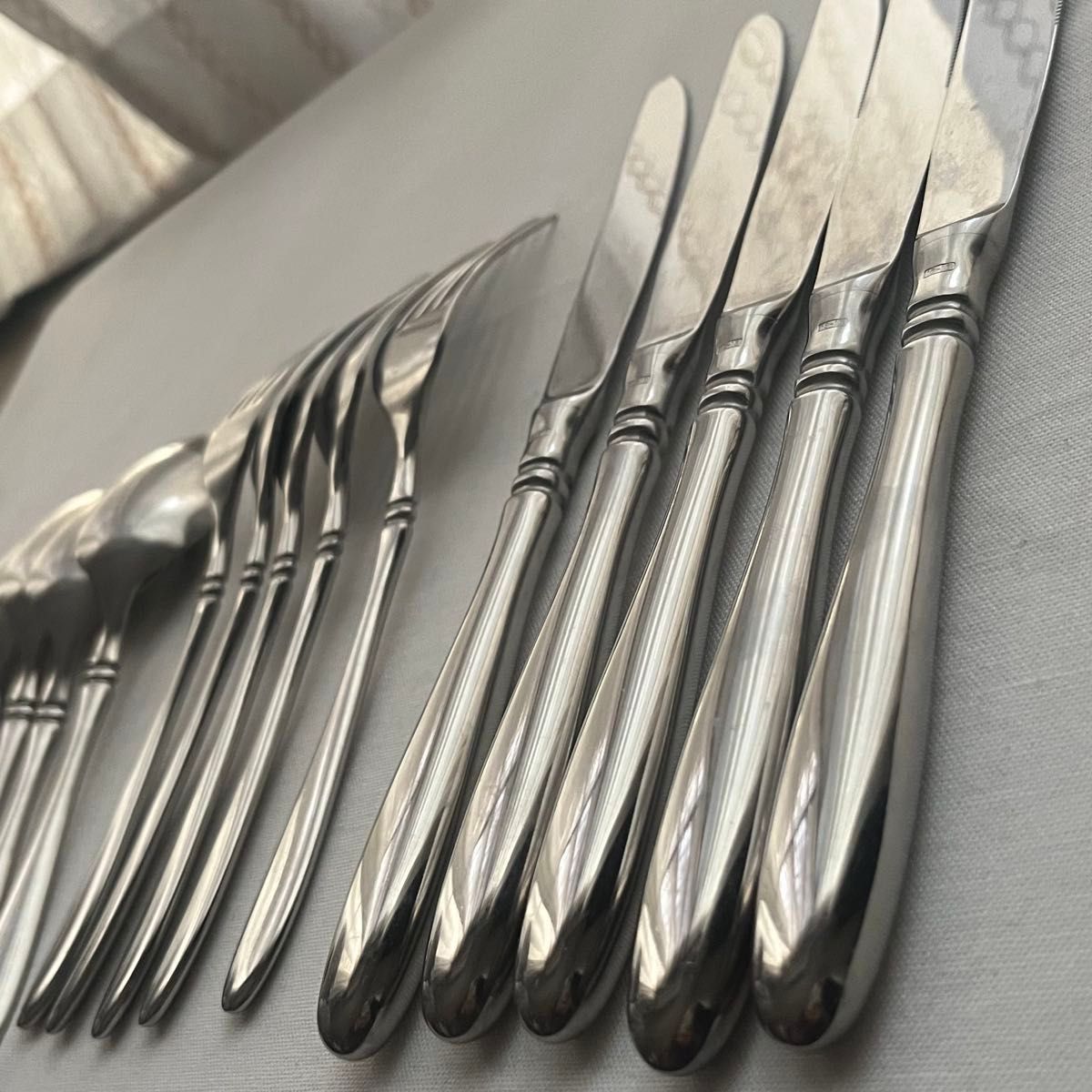 中古 アズマ インペリアル 18-18ステンレス ディナーカトラリーセット