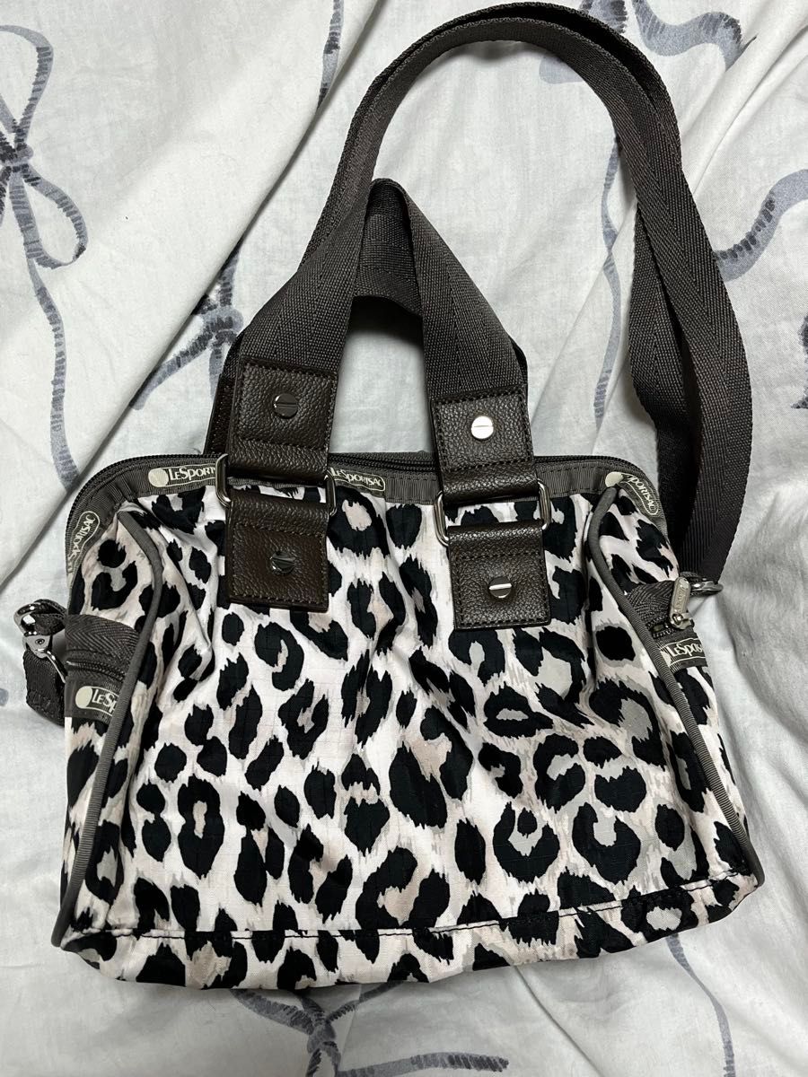 レスポ メゾンドリーファー レスポートサック 2WAYバッグ ヒョウ柄