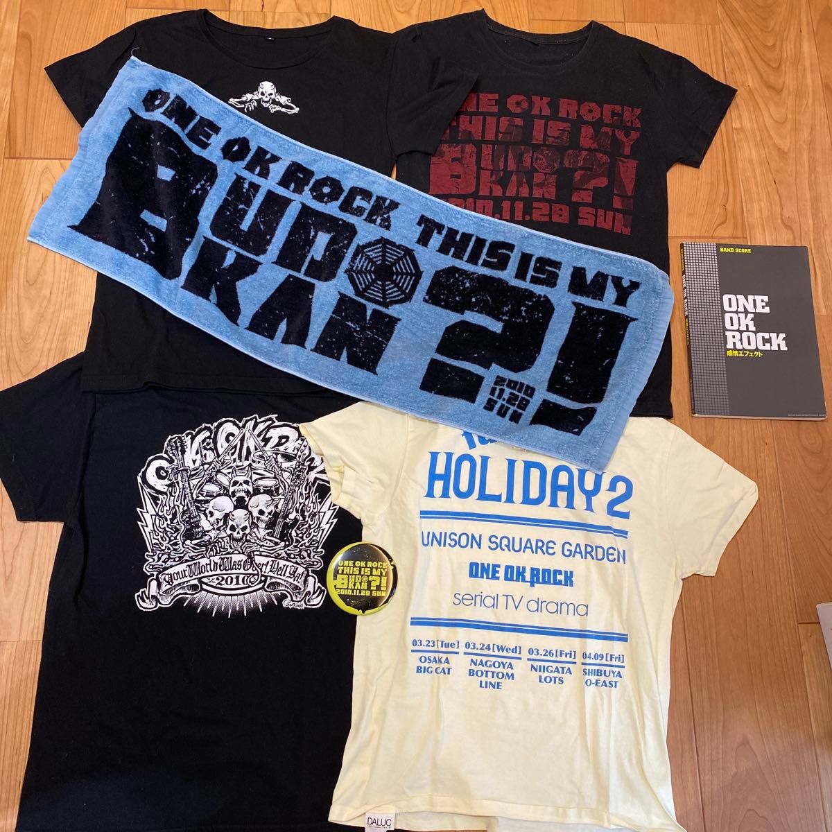 ワンオク oneokrock Tシャツ タオル ROCK 2010 武道館限定 グッズ