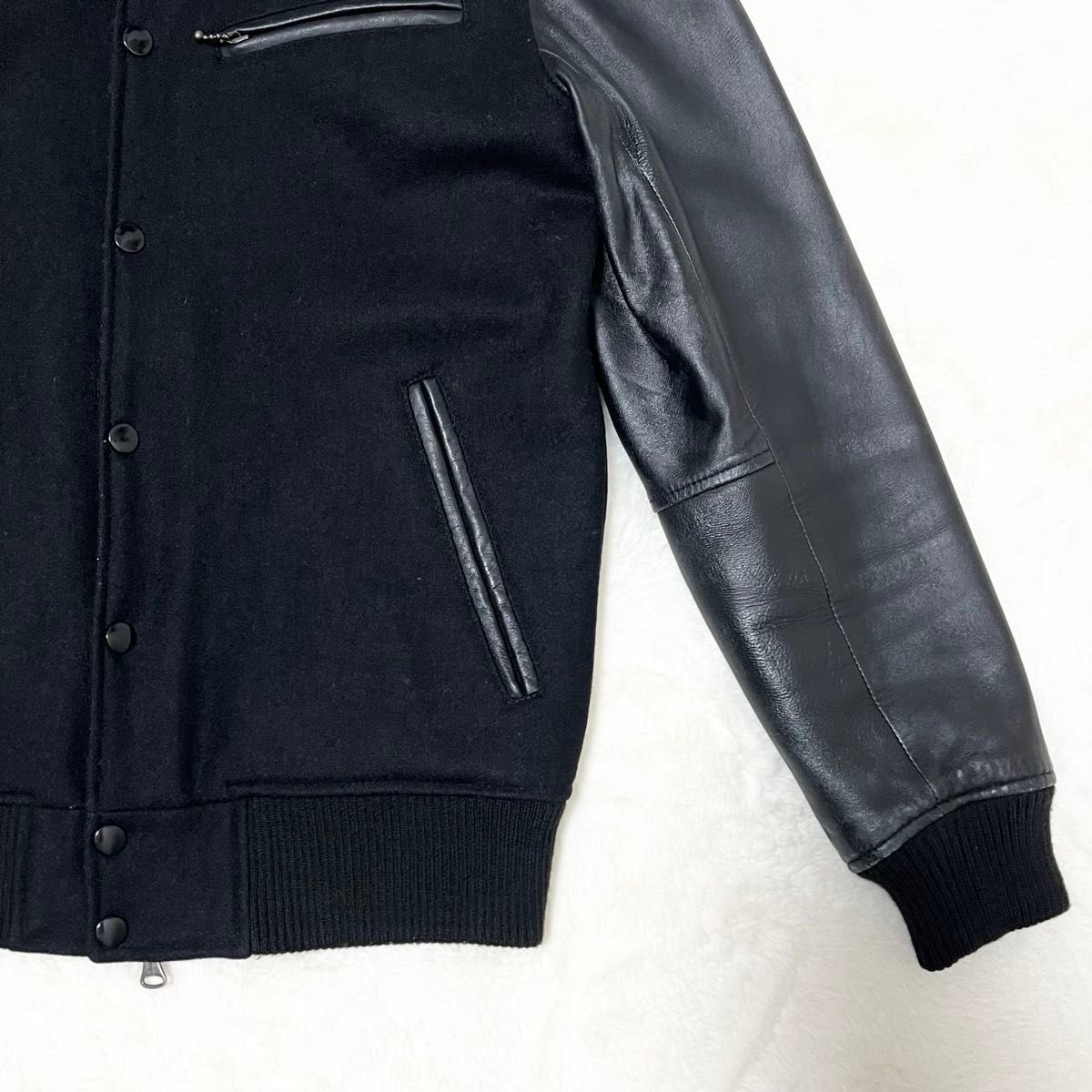 URBANRESEARCH アーバンリサーチ スタジャン 切り替え 袖ラムレザー 本