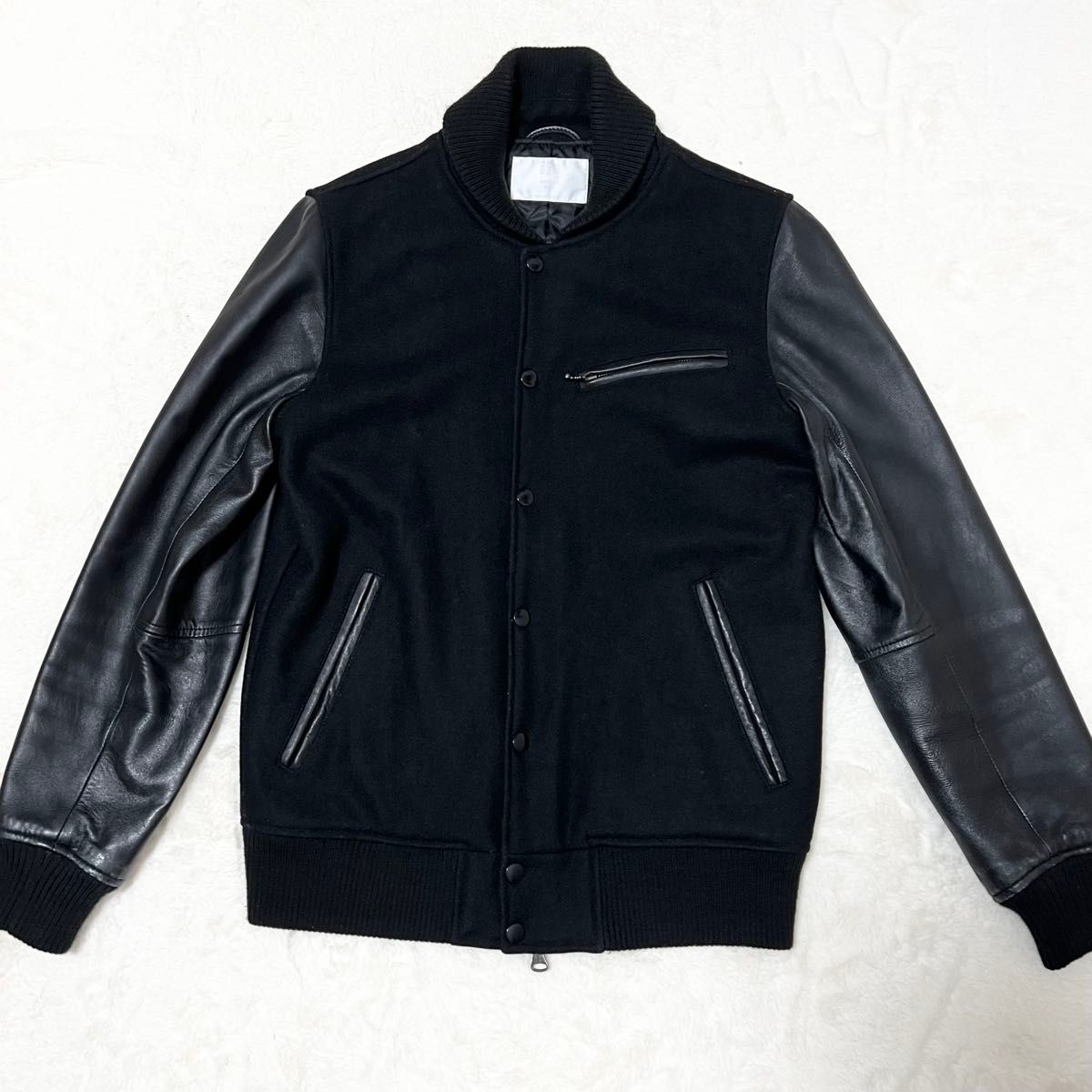 URBANRESEARCH アーバンリサーチ スタジャン 切り替え 袖ラムレザー 本