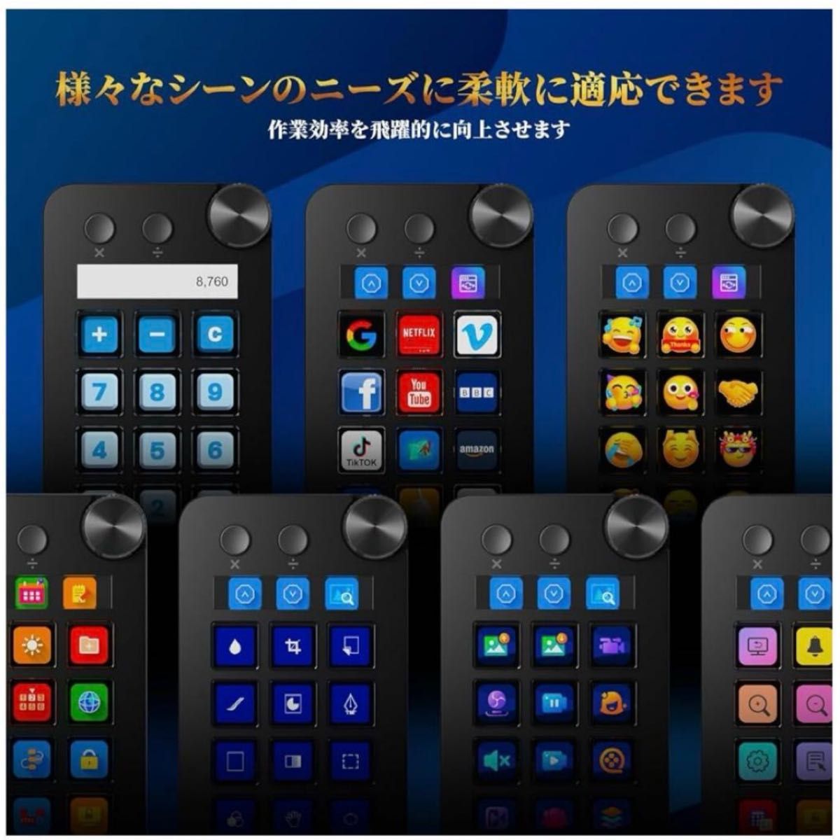 ActionRing N1 ストリーミングドック テンキー 15個 カスタマイズ