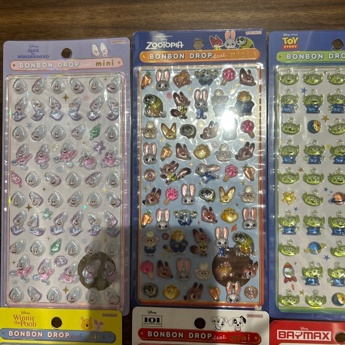 正規品】ボンボンドロップシール mini ディズニー 8種コンプリート