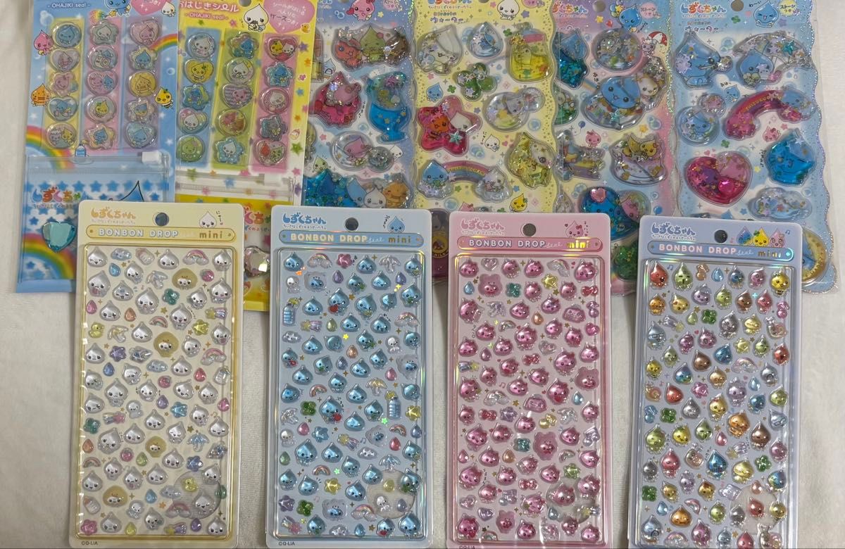 しずくちゃん ボンボンドロップシールミニ ウォーターシール おはじき