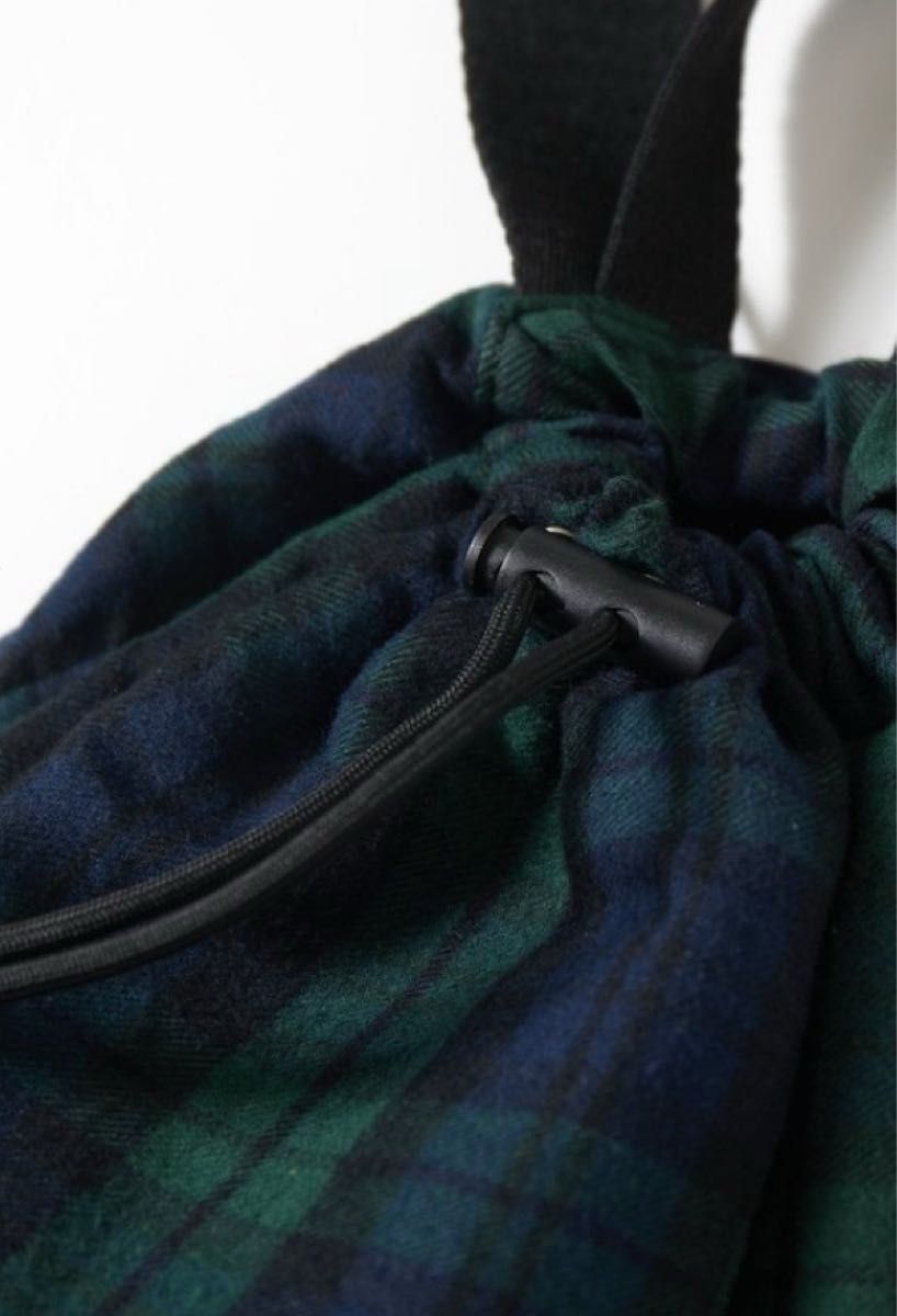 UMBRO アンブロ ナップサック 巾着リュック チェック柄 グリーン