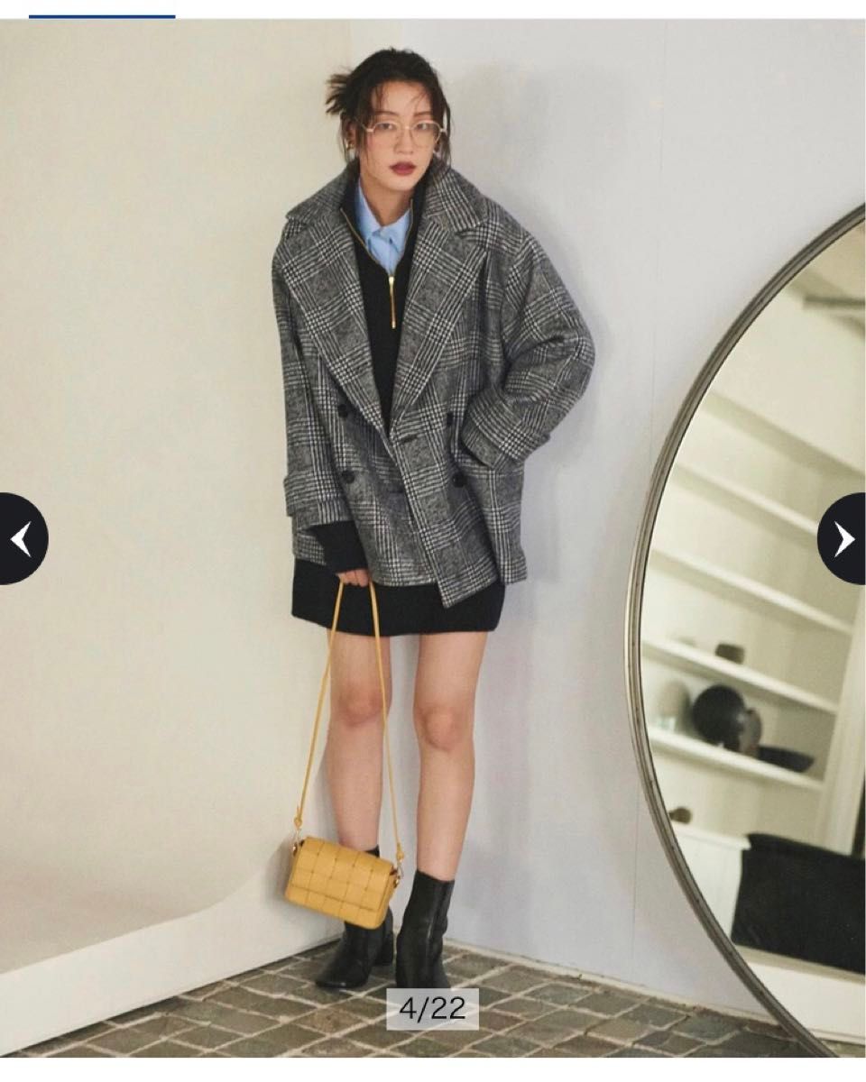 Arpege story / Mystrada マイストラーダ Pコート/チェック｜Yahoo