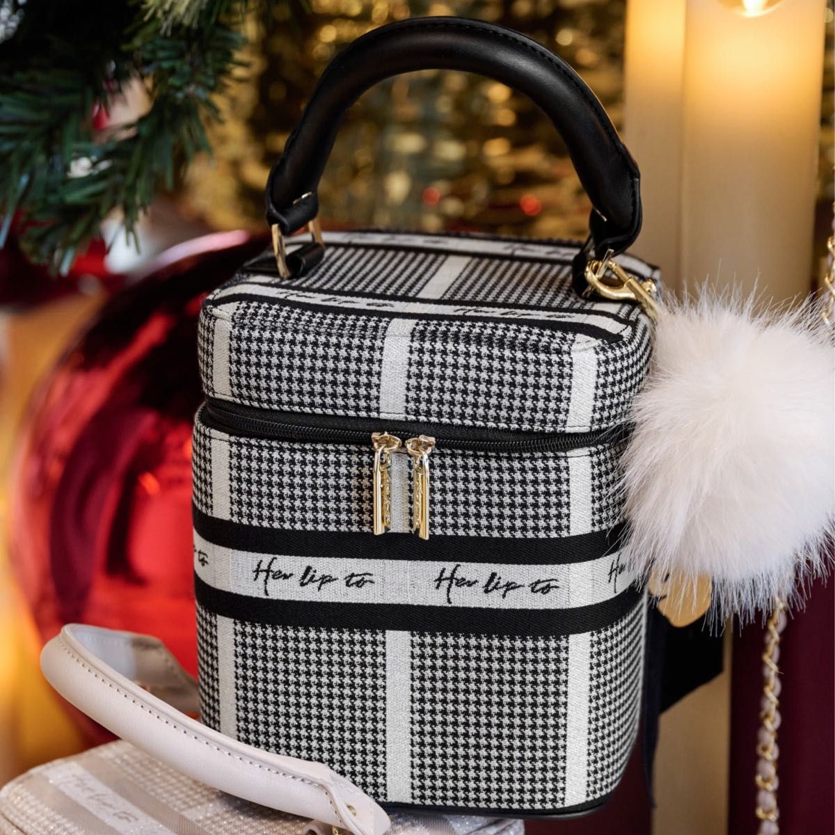 バッグ HLT Jacquard Vanity Bag - silver silver Herlipto HLT