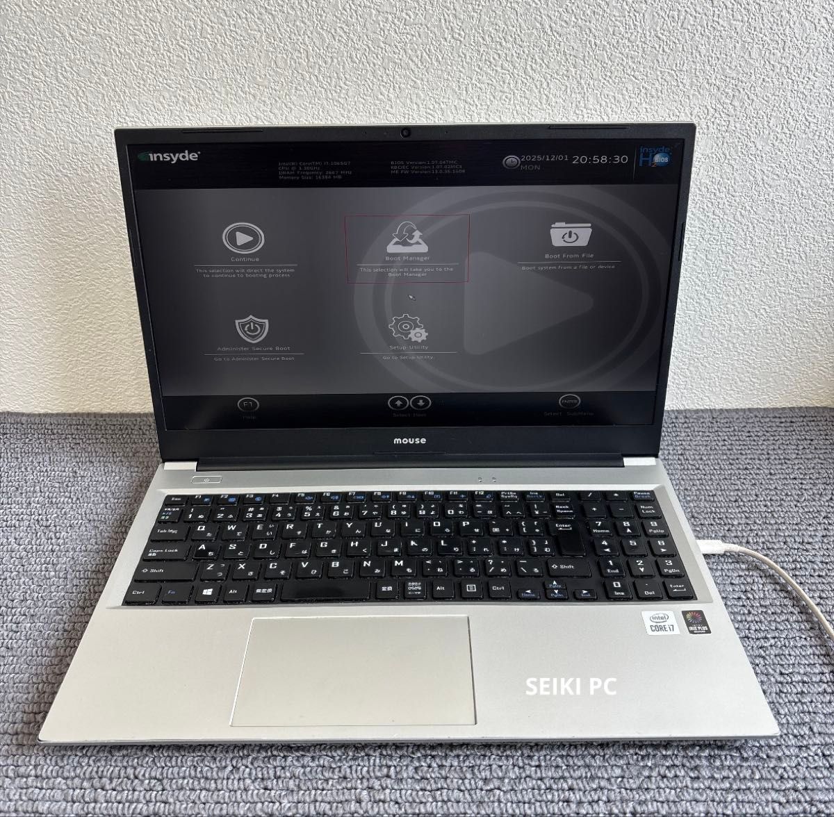 mouse computer B5-i7ICLAS i7第10世代 メモリ16GB #6718｜Yahoo