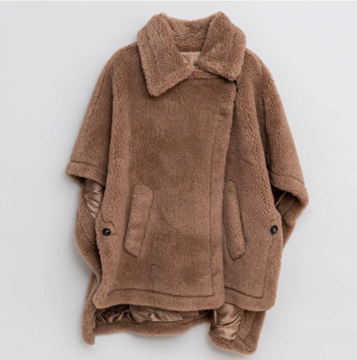 定価316800円 MAX MARA マックスマーラ テディベア ケープ ポンチョ