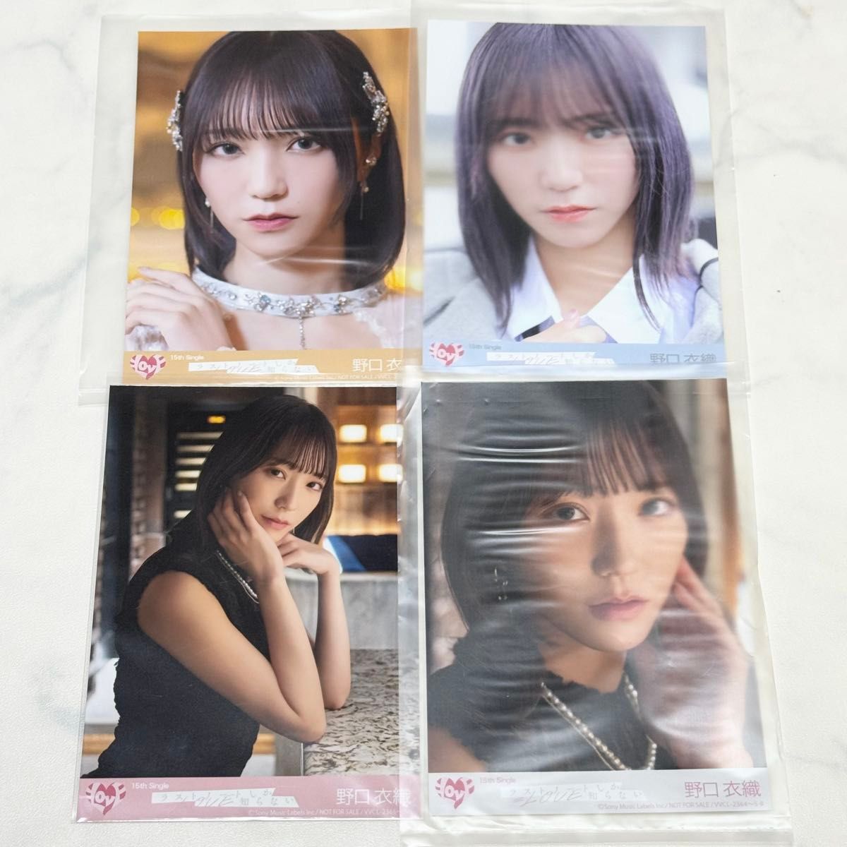 イコラブ ＝LOVE 野口衣織 ラストノートしか知らない 封入 生写真 ABCD