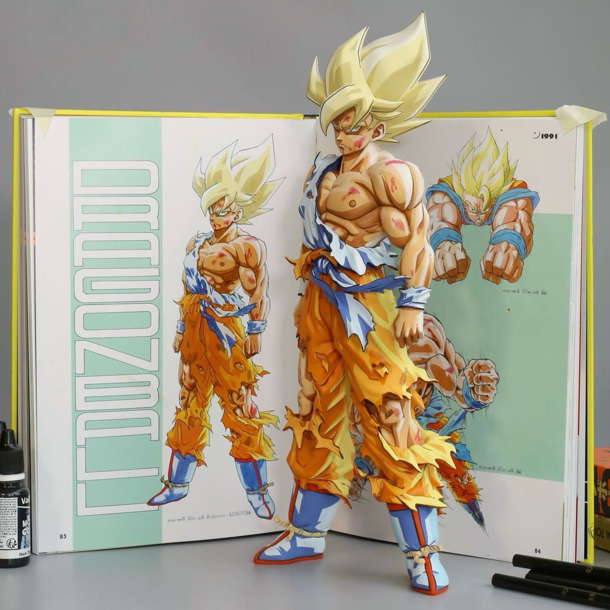 ドラゴンボールSMSP サイズ 伝説の超サイヤ人 孫悟空 リペイント 二