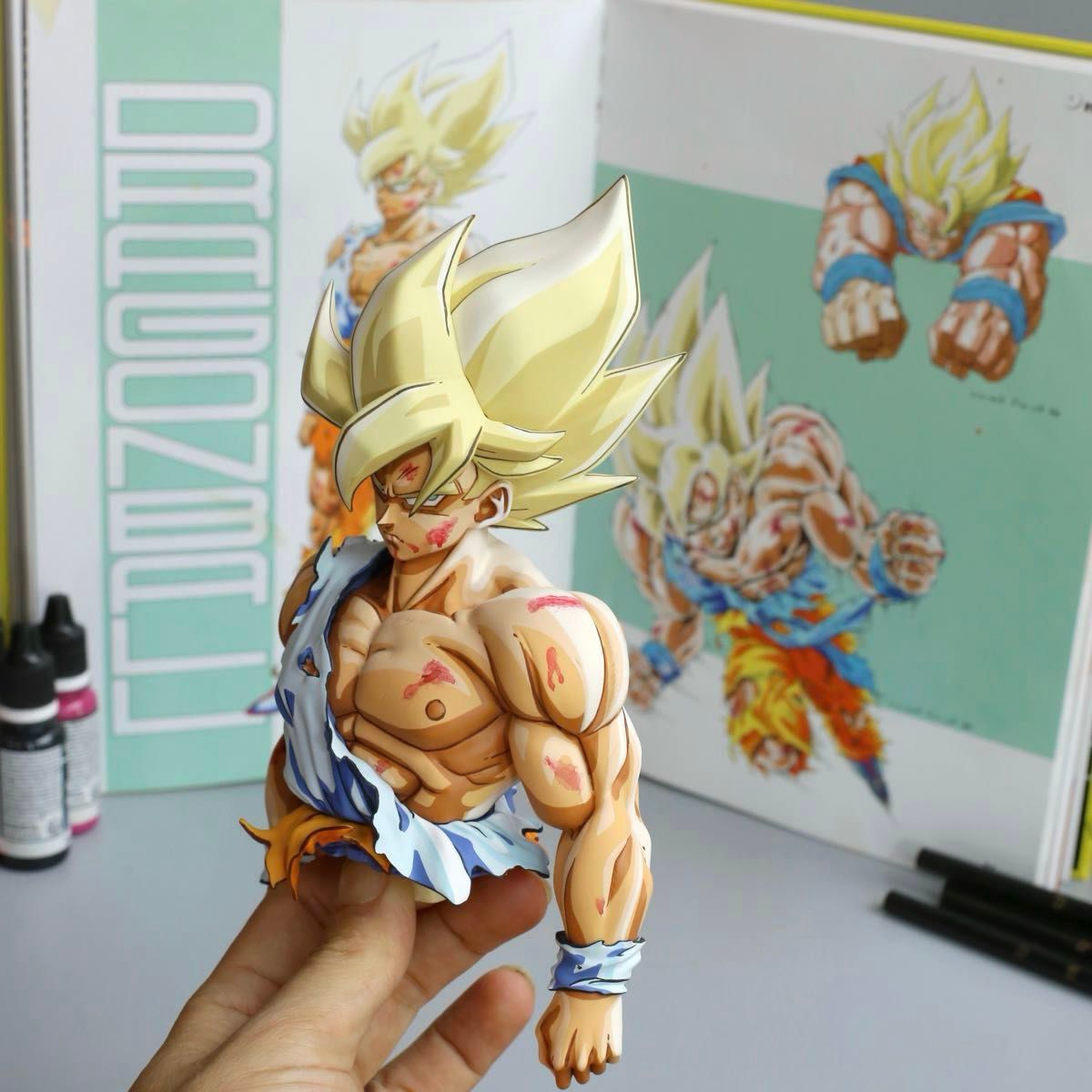 ドラゴンボールSMSP サイズ 伝説の超サイヤ人 孫悟空 リペイント 二