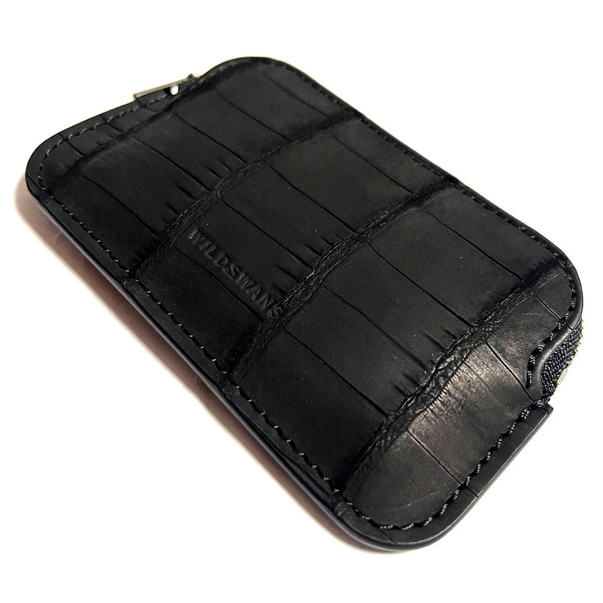 ワイルドスワンズ ヌバッククロコダイル ミナス 黒 WILDSWANS NUBUCK