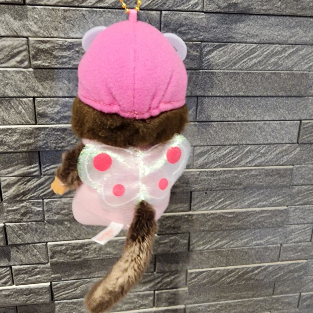 OS限定 モンチッチ顔でかSSキーチェーン ちょうちょ泣き顔 女の子