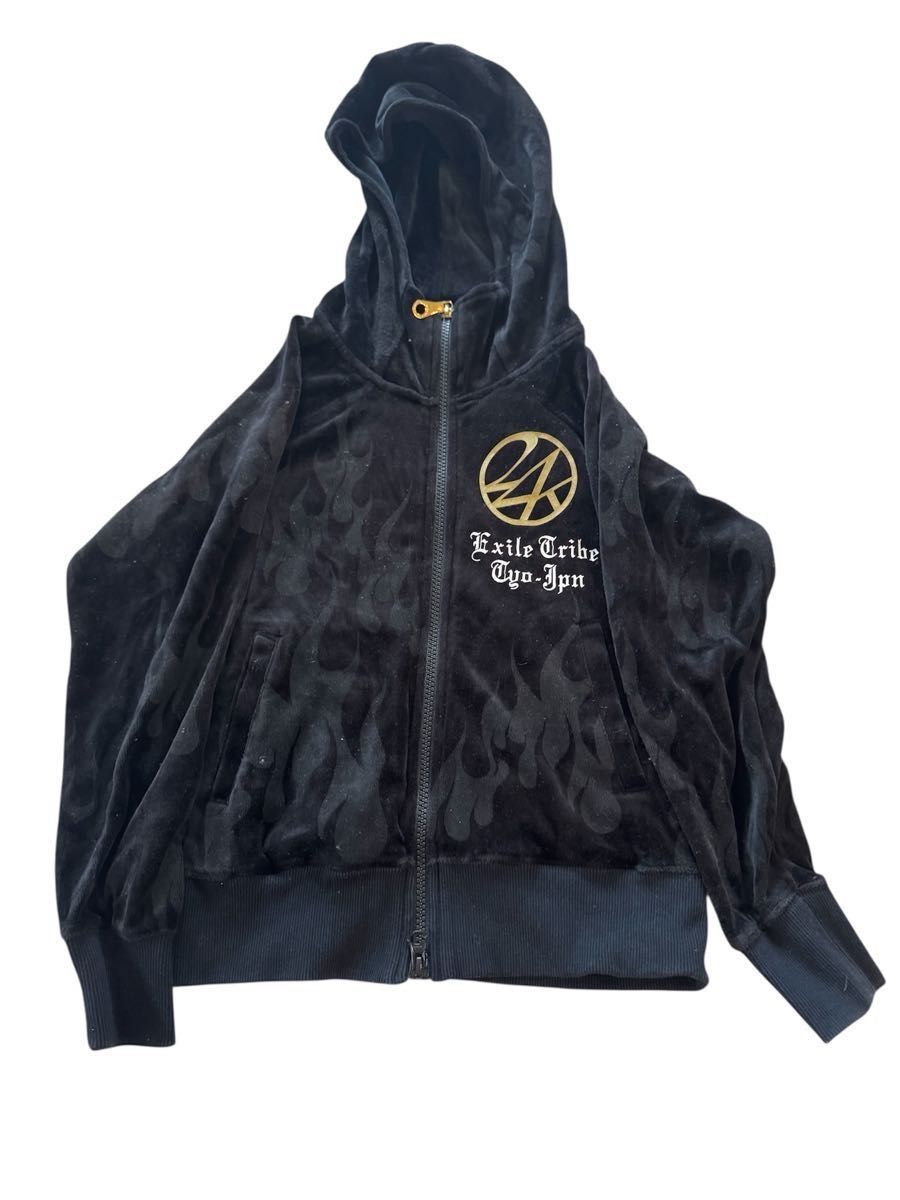 24karats EXILE ファイヤーパターン ジャージ セットアップ 130 ニット