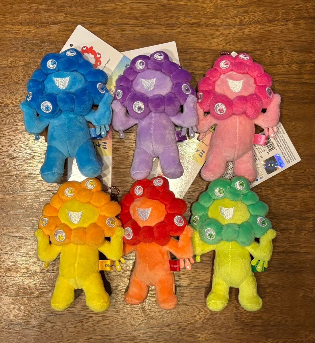 推しカラー ミャクミャク ボールチェーンマスコット コンプ 全6色6体