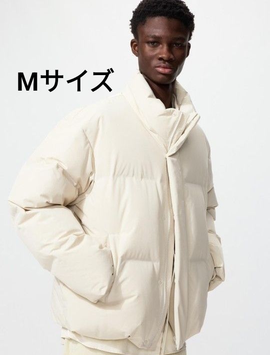 新品未使用】ユニクロ シームレスダウンジャケット Mサイズ アイボリー