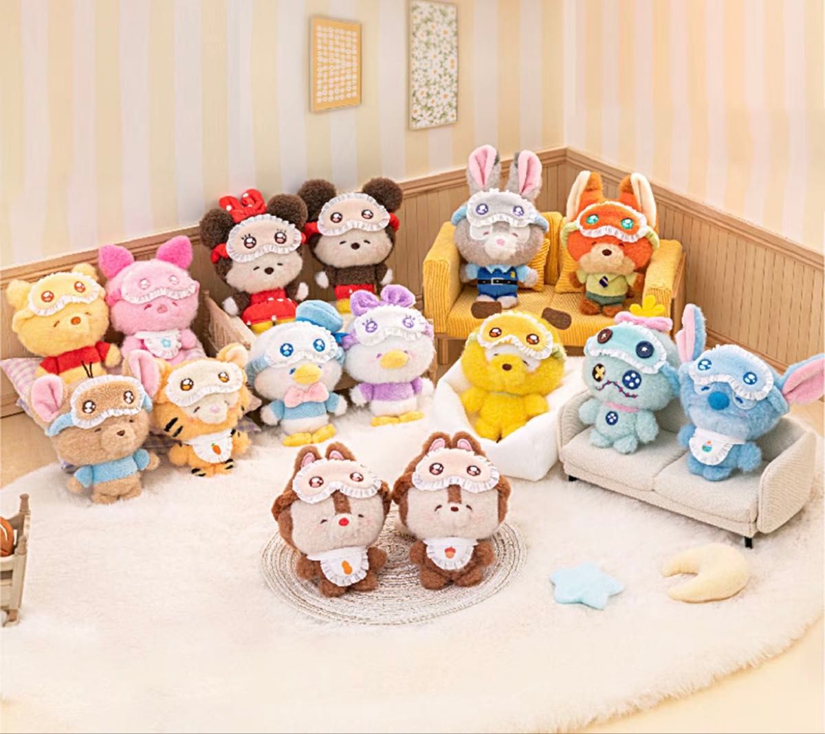 新品 TOPTOY 眠そう目 Disney 睡顔スリープウェアシリーズ コンプ