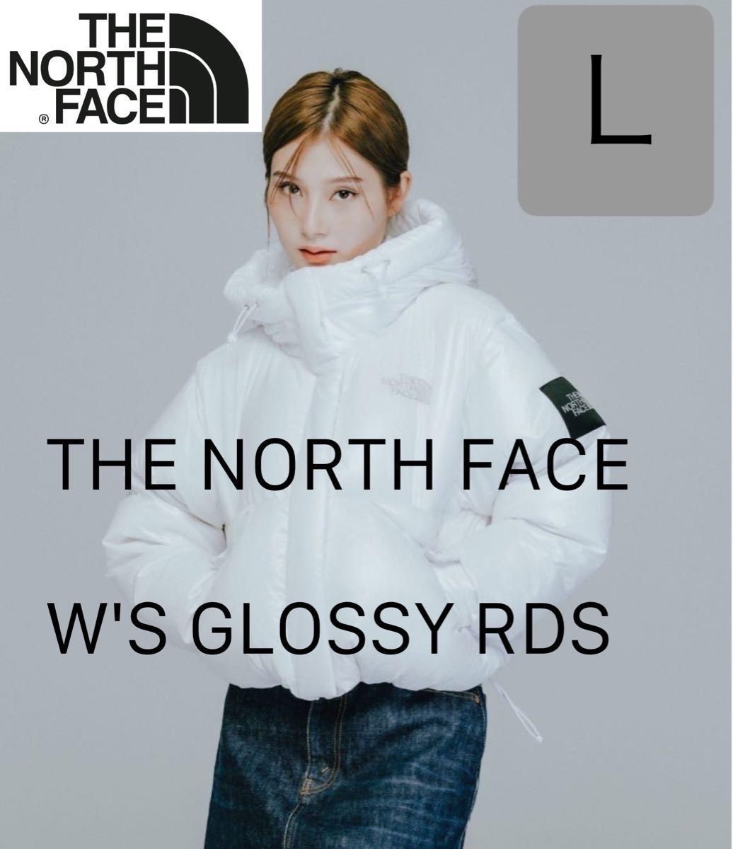 白/光沢感/L/グロッシー/ショート丈/ザノースフェイス レディース