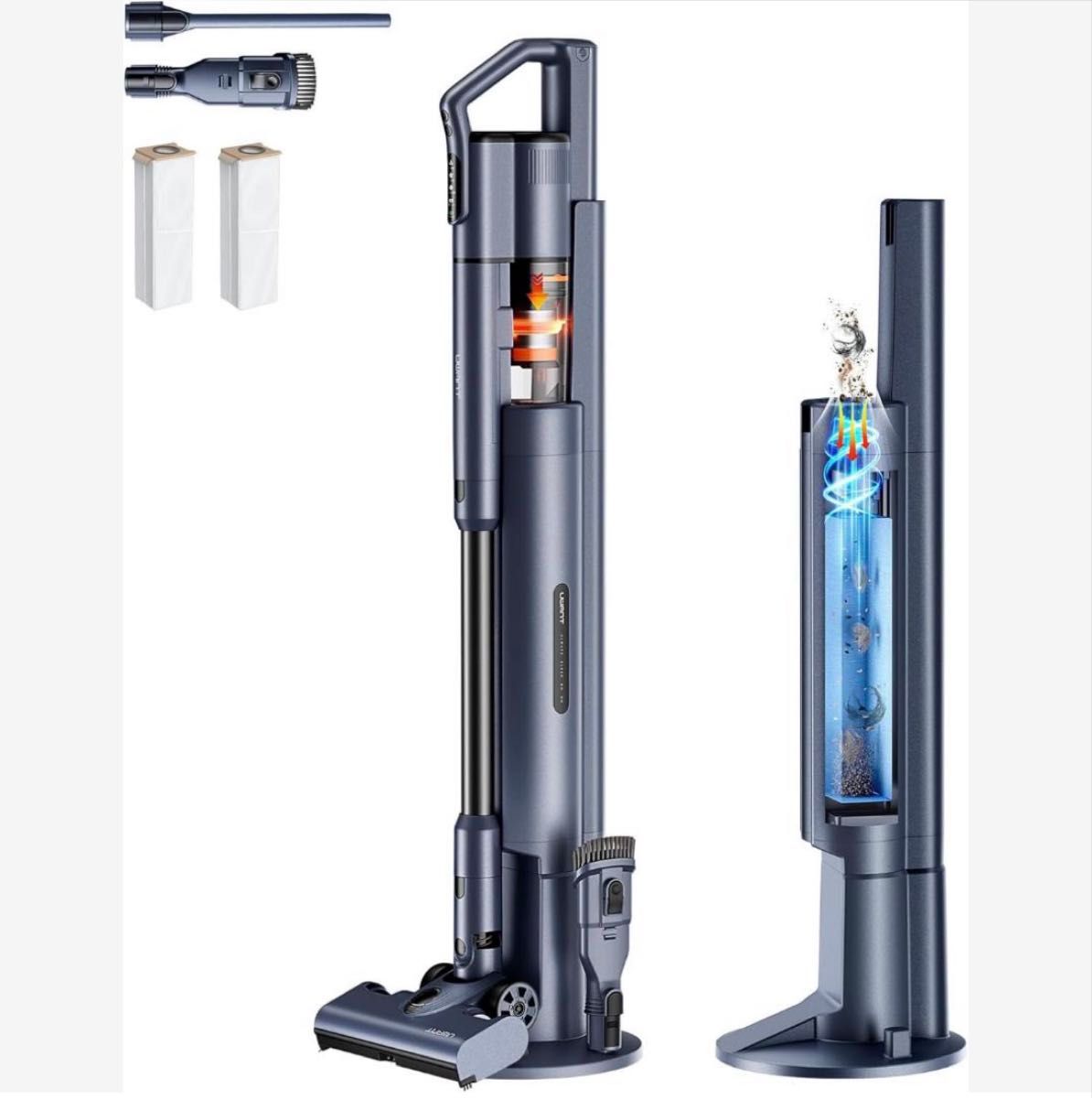 コードレス掃除機 業界初 生体模倣型除塵リング 自動ゴミ収集ドック