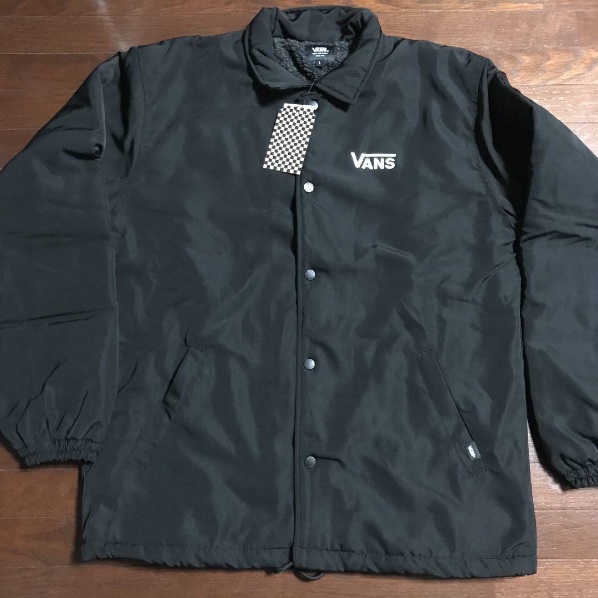 新品Lサイズ VANSナイロン コーチジャケット バンズ ヴァンズ｜Yahoo