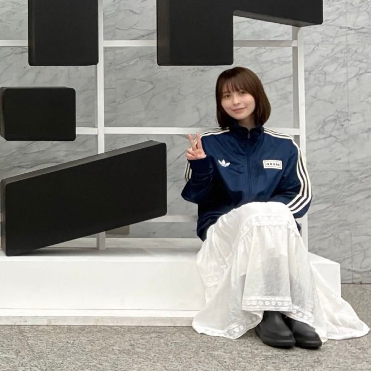 新品XL紺adidas Originals×Oasisツアー ファイヤーバード トラック