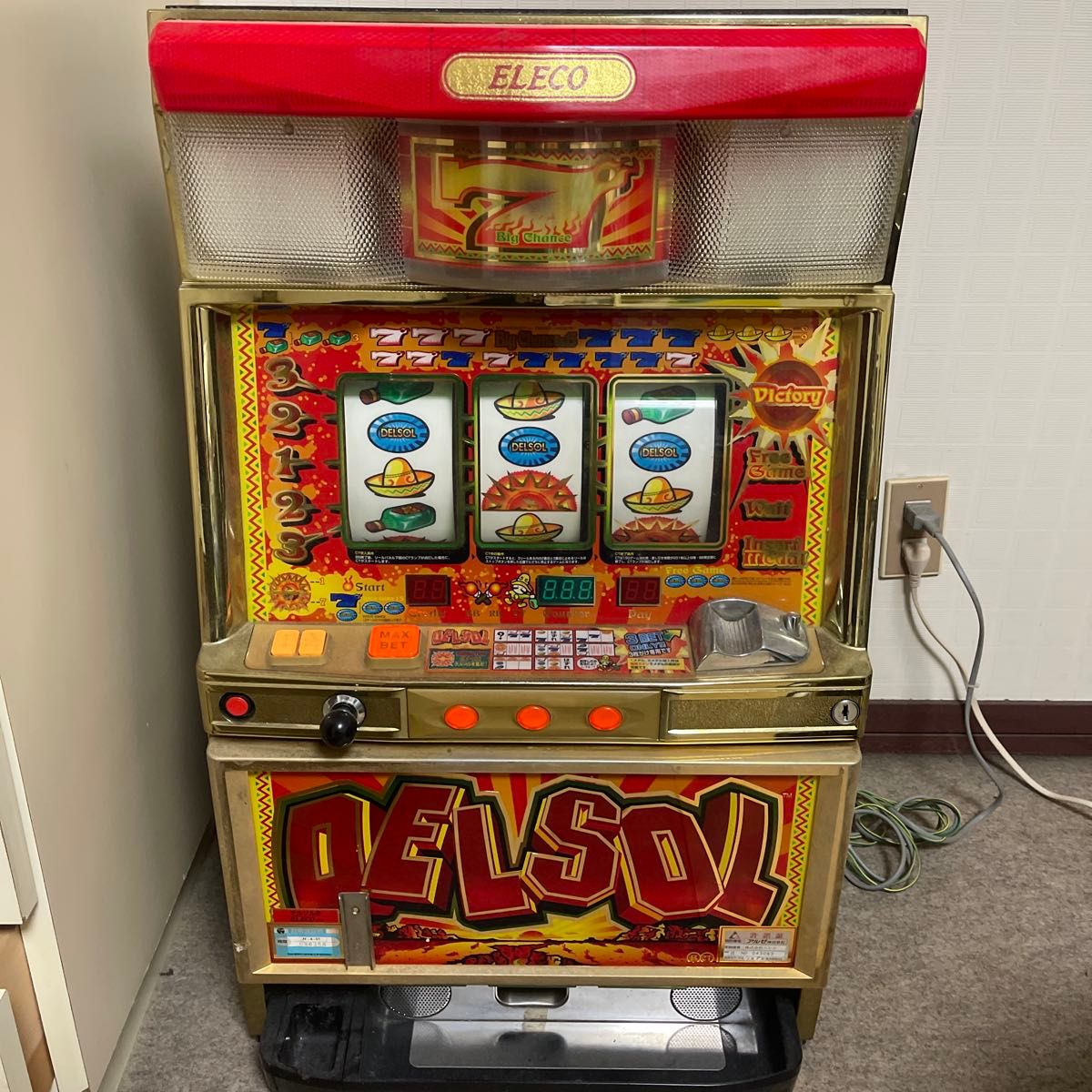 ELECO デルソル2 スロットマシン 中古品ジャンク ELECO デルソル2