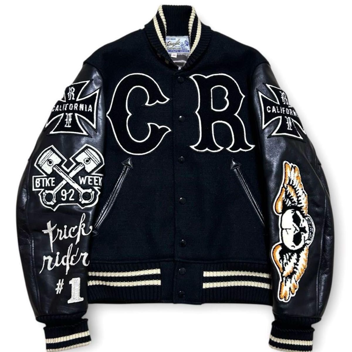 極美品 WHITESVILLE ホワイツビル フルデコ 刺繍 アワードジャケット