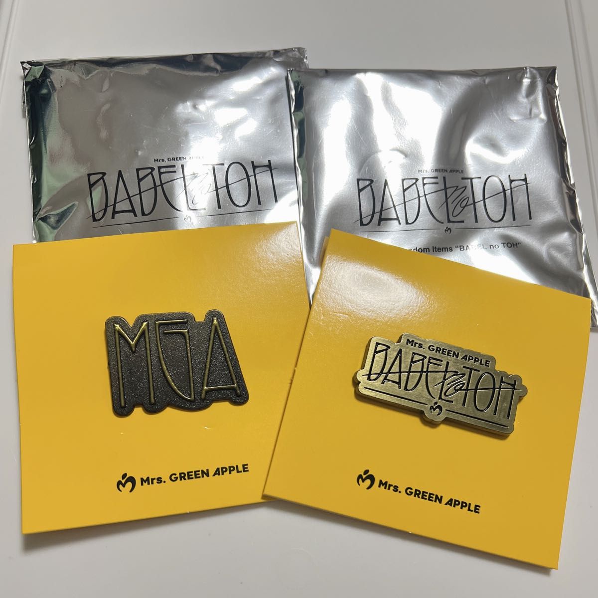 ピンズ 2種 ガチャ Mrs GREEN APPLE ミセス BABEL no TOH バベル