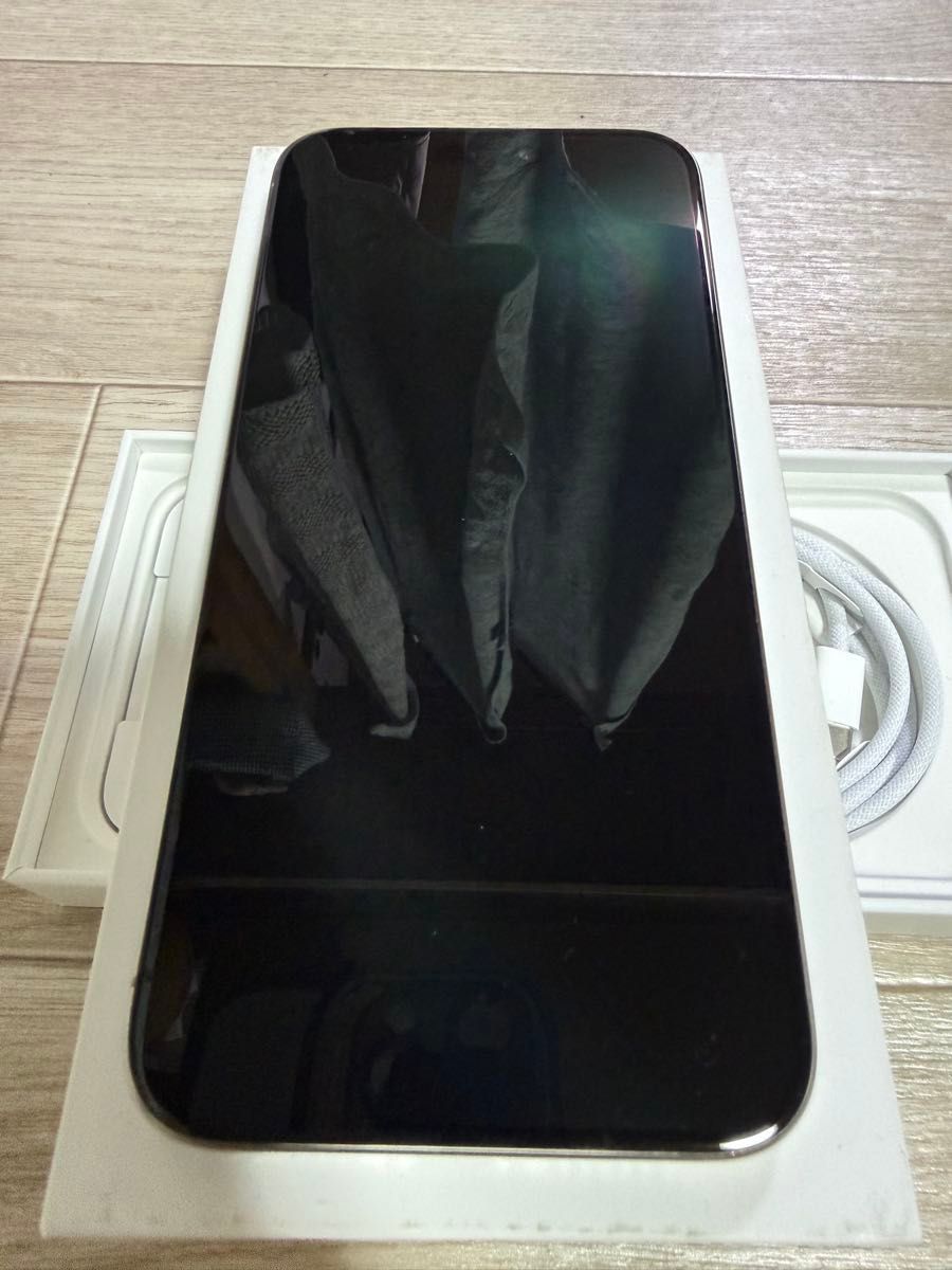 超美品 中国版 iPhone 15 Pro Max 256GB Natural Titanium デュアルsim