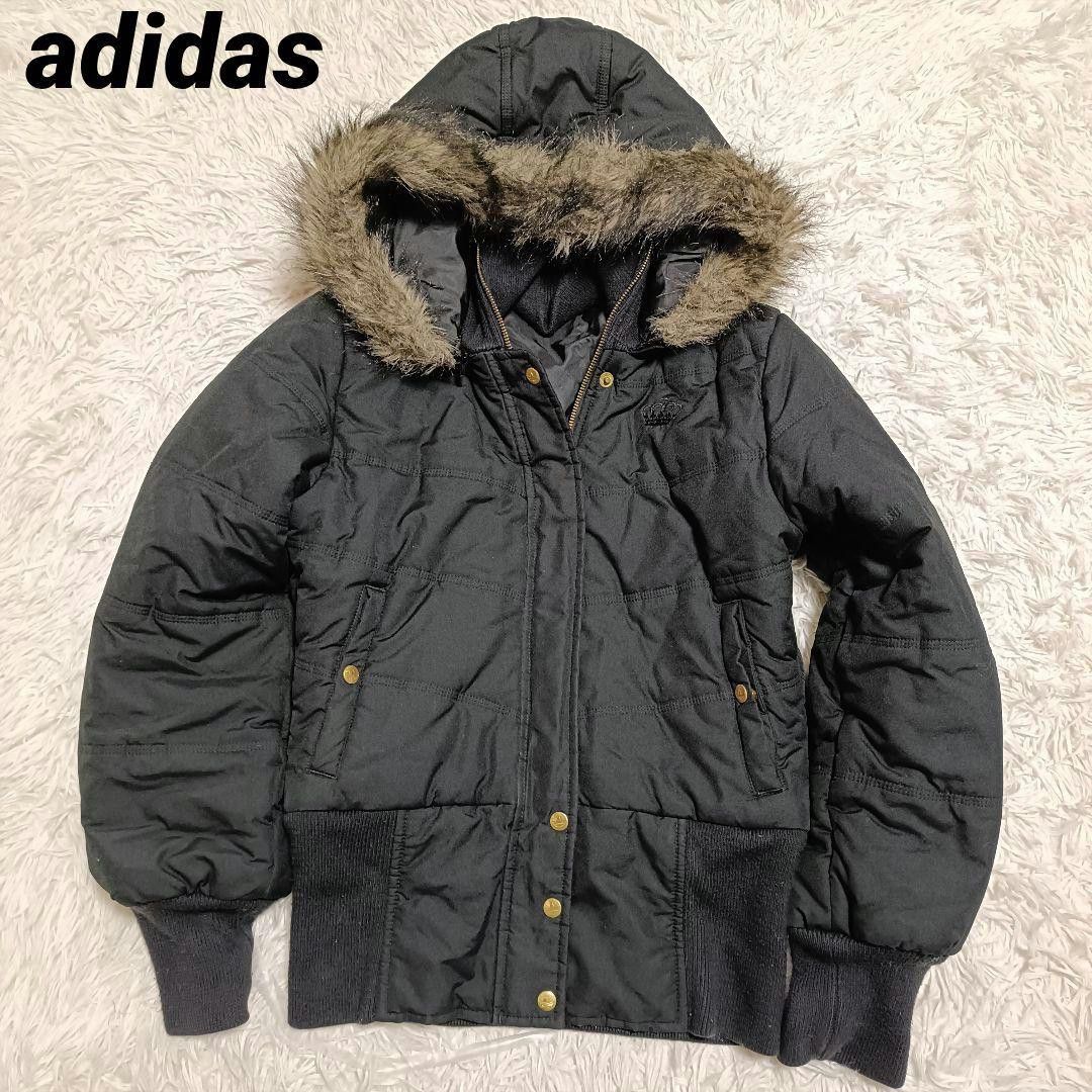 アディダス adidas ファー 平成ギャル ブルゾン 中綿 ダウンジャケット